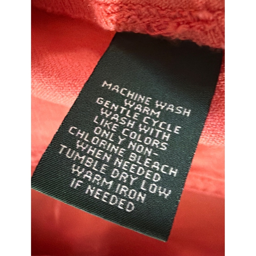 Lauren Jeans Co. Ralph Lauren Coral Denim Jacket Size XL EUC - Picture 5 of 11